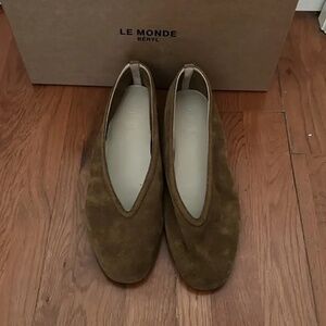 Le Monde Beryl Luna Ballet Flats in Taupe - size 40